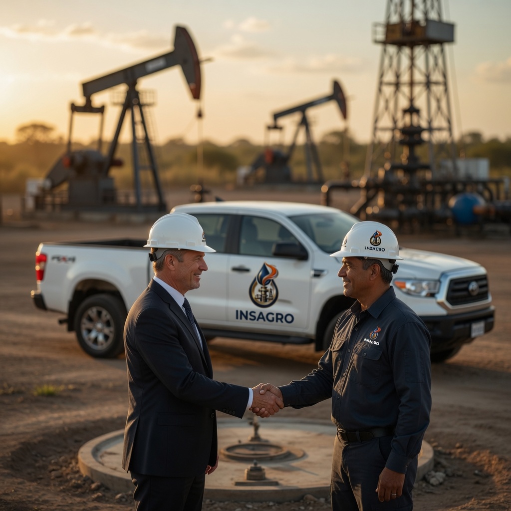 Alianza operativa INSAGRO con clientes del sector petrolero en campo