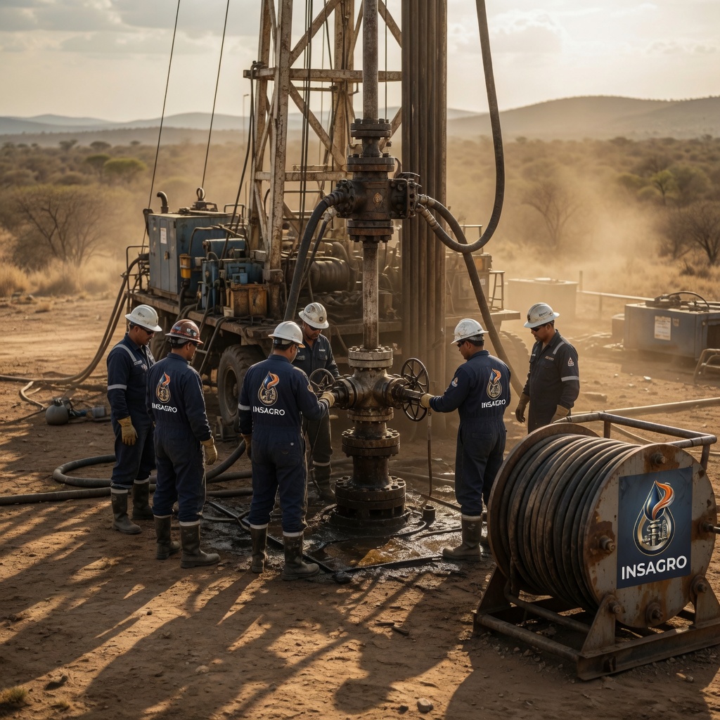 Equipo de intervención y rehabilitación de pozo en locación petrolera